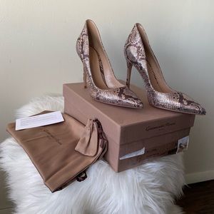 Gianvito 85mm Ellipsis leather pumps